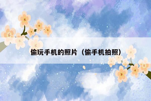偷玩手机的照片（偷手机拍照）