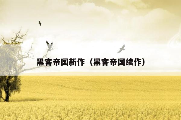 黑客帝国新作（黑客帝国续作）