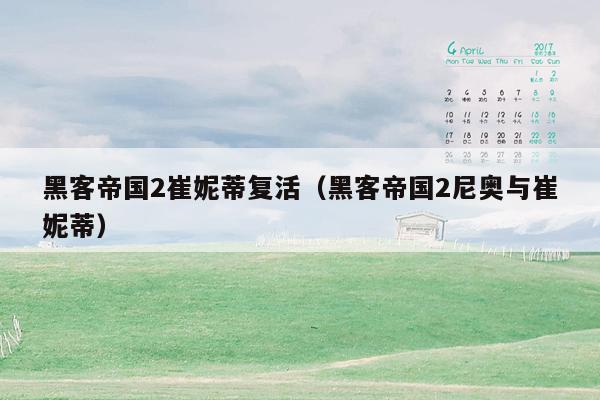 黑客帝国2崔妮蒂复活（黑客帝国2尼奥与崔妮蒂）
