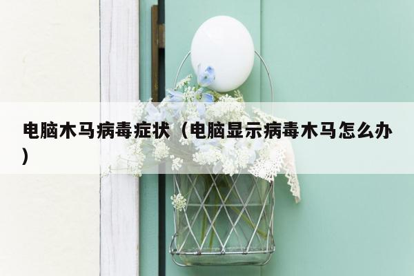 电脑木马病毒症状（电脑显示病毒木马怎么办）
